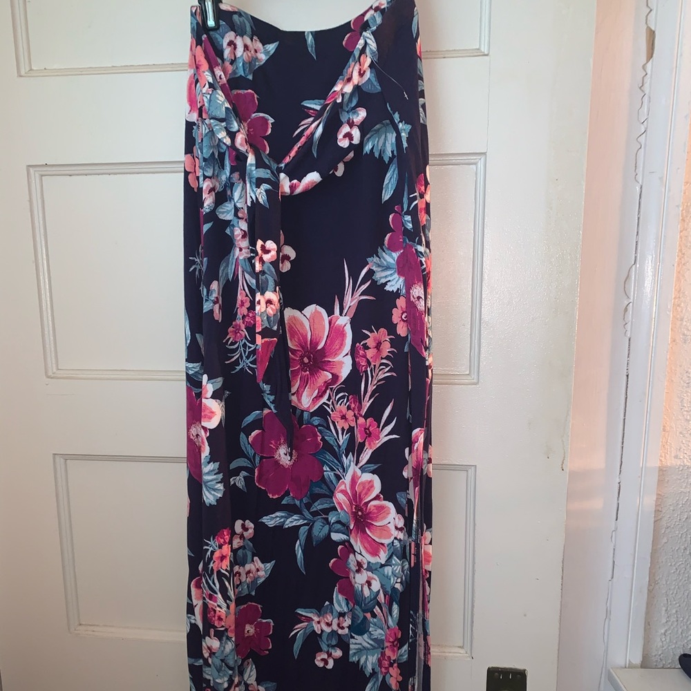 Floral maxi skirt